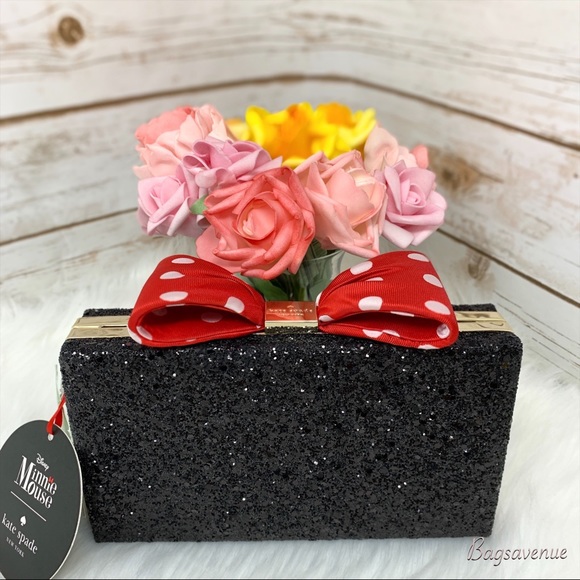 NWT Kate Spade bag DISNEY MINNIE MOUSE BOW CLASP - Picture 2 of 8